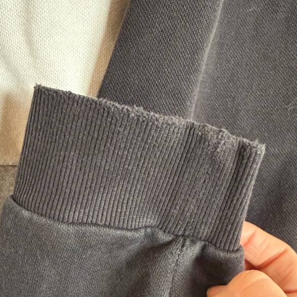 Puma Black White Gray Tri-Block Pullover Hoodie - Picture 4 of 6